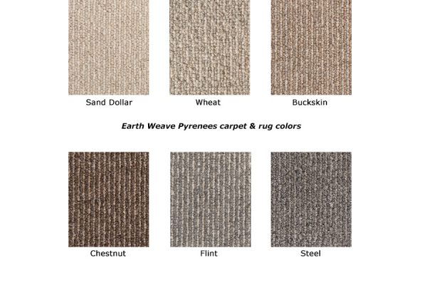 Pyrenees natural wool carpet colors