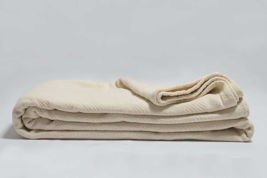 Organic Cotton Herringbone Chenille Blanket