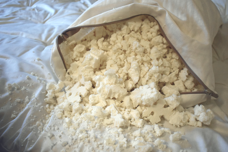 Organic Shredded Rubber Pillows 