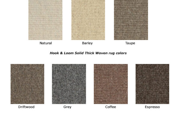 Hook & Loom Solid Thick Woven rugs