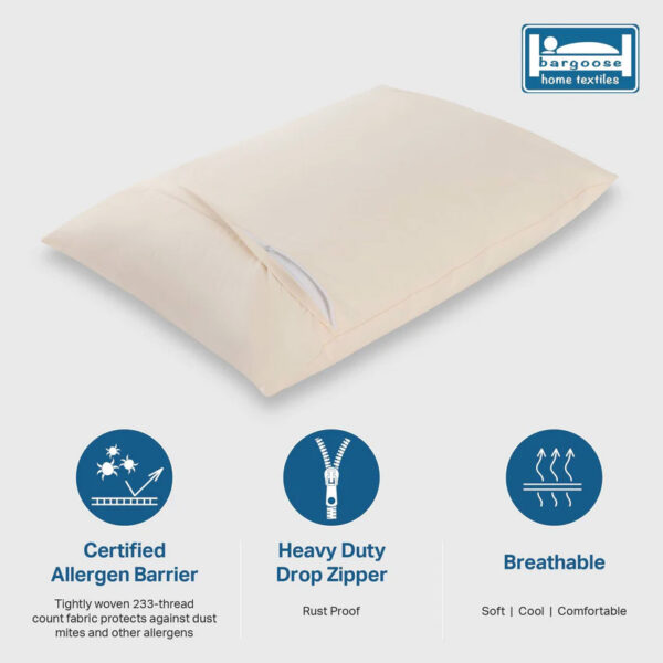 organic cotton pillow barrier cover